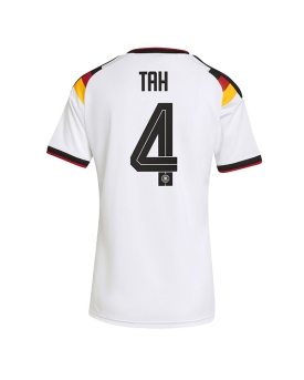 Billige Fotballdrakt Tyskland Jonathan Tah #4 Replika Hjemmedrakt Dame VM 2026 Kortermet Billige Fotballdrakt Tyskland Jonathan Tah #4 Replika Hjemmedrakt Dame VM 2026 Kortermet